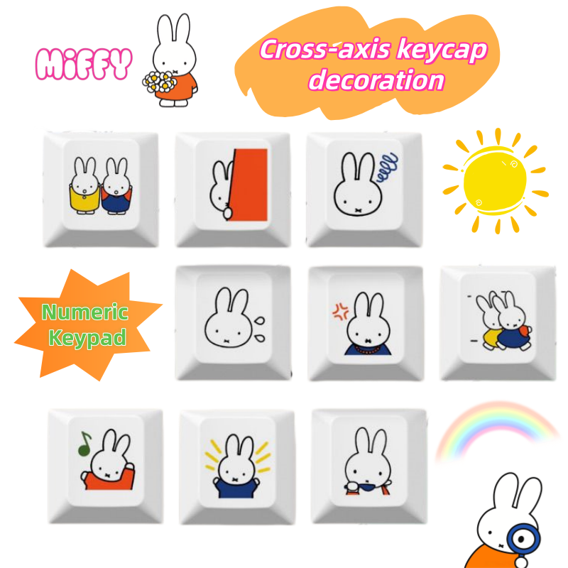 Mechanical Keyboard - New Miffy rabbit cartoon cute keycap
