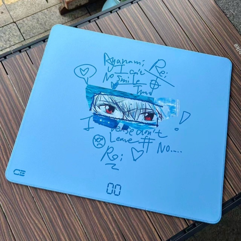 Pc Gaming Anime - Evangelion Rei Ayanami Mousepad Anime Printing