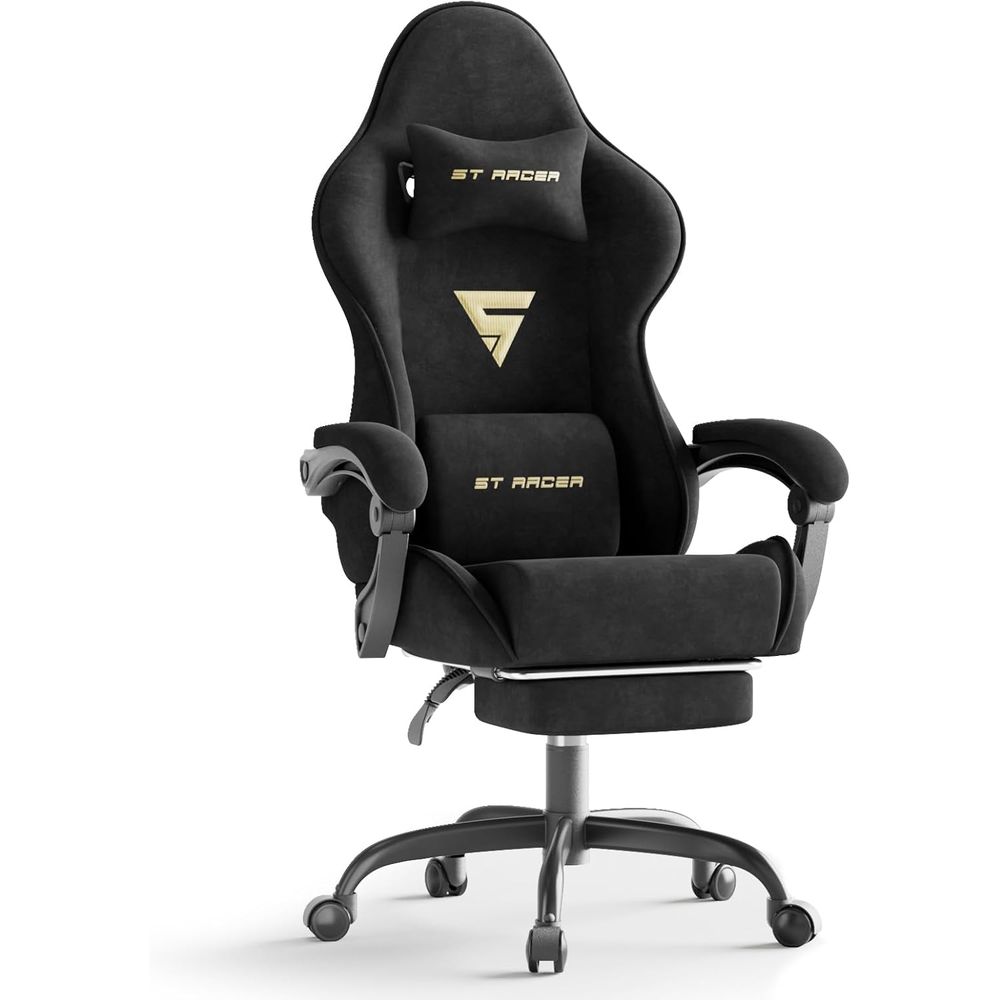 Pc Gaming Usa - Velvet abric Ergonomic Gaming Chair with