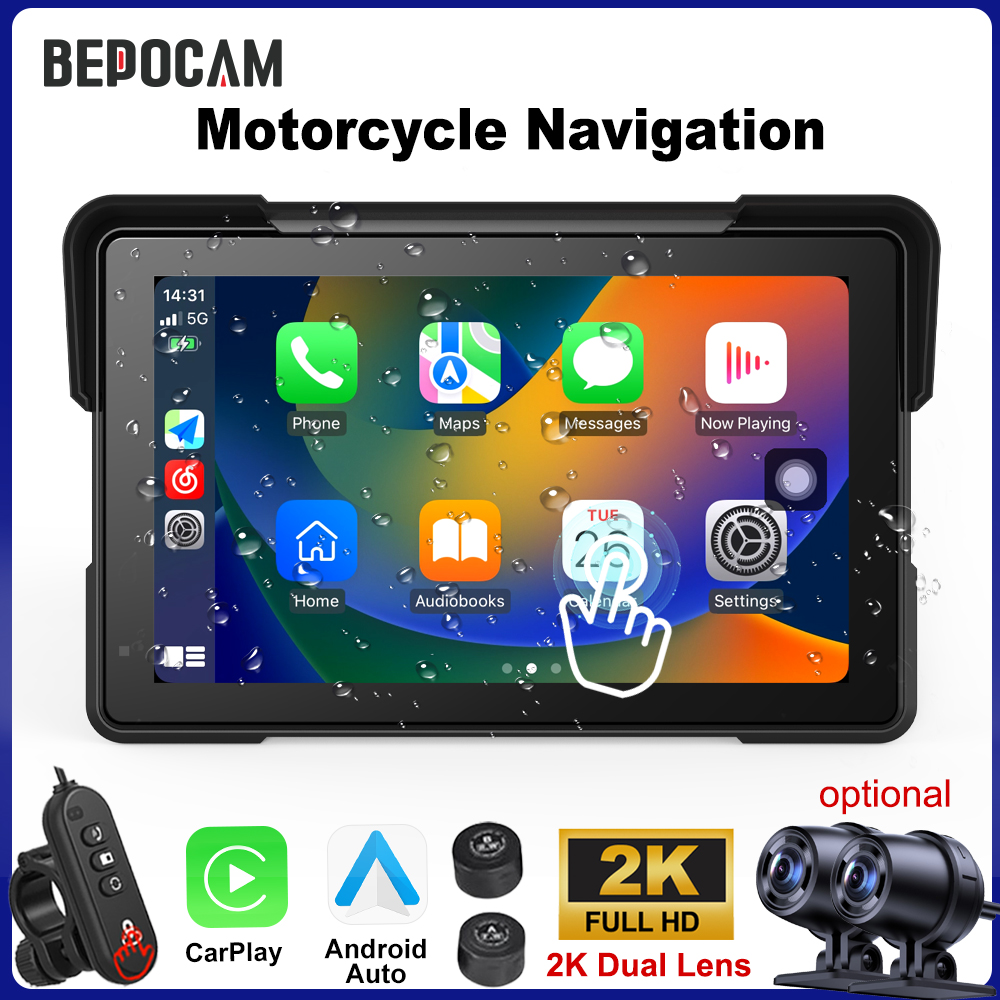 Pc Gaming Vr - BEPOCAM 5/7'' Carplay Motorcycle DVR Navigation
