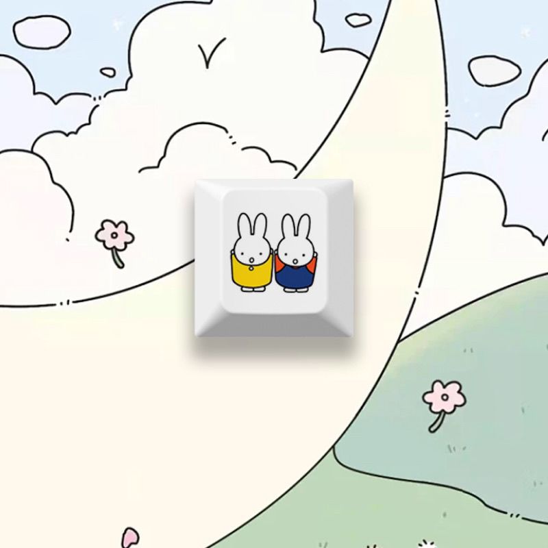New Miffy rabbit cartoon cute  - Mechanical Keyboard recension och pris