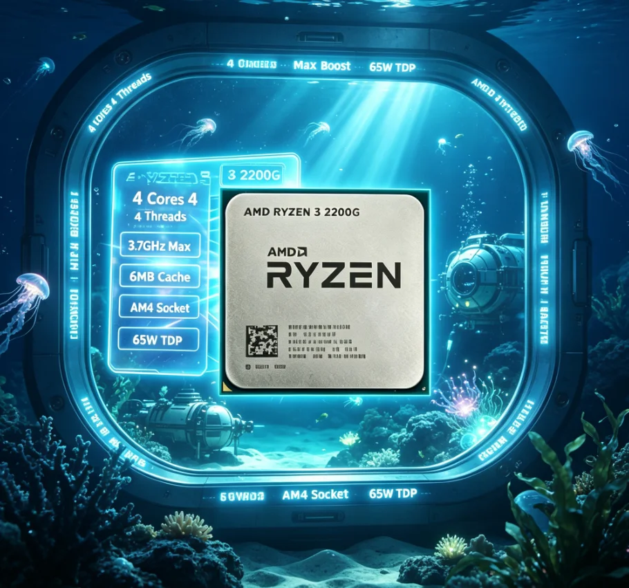 AMD Ryzen 3 2200G 14nm Manufac - Pc Gaming Cost recension och pris