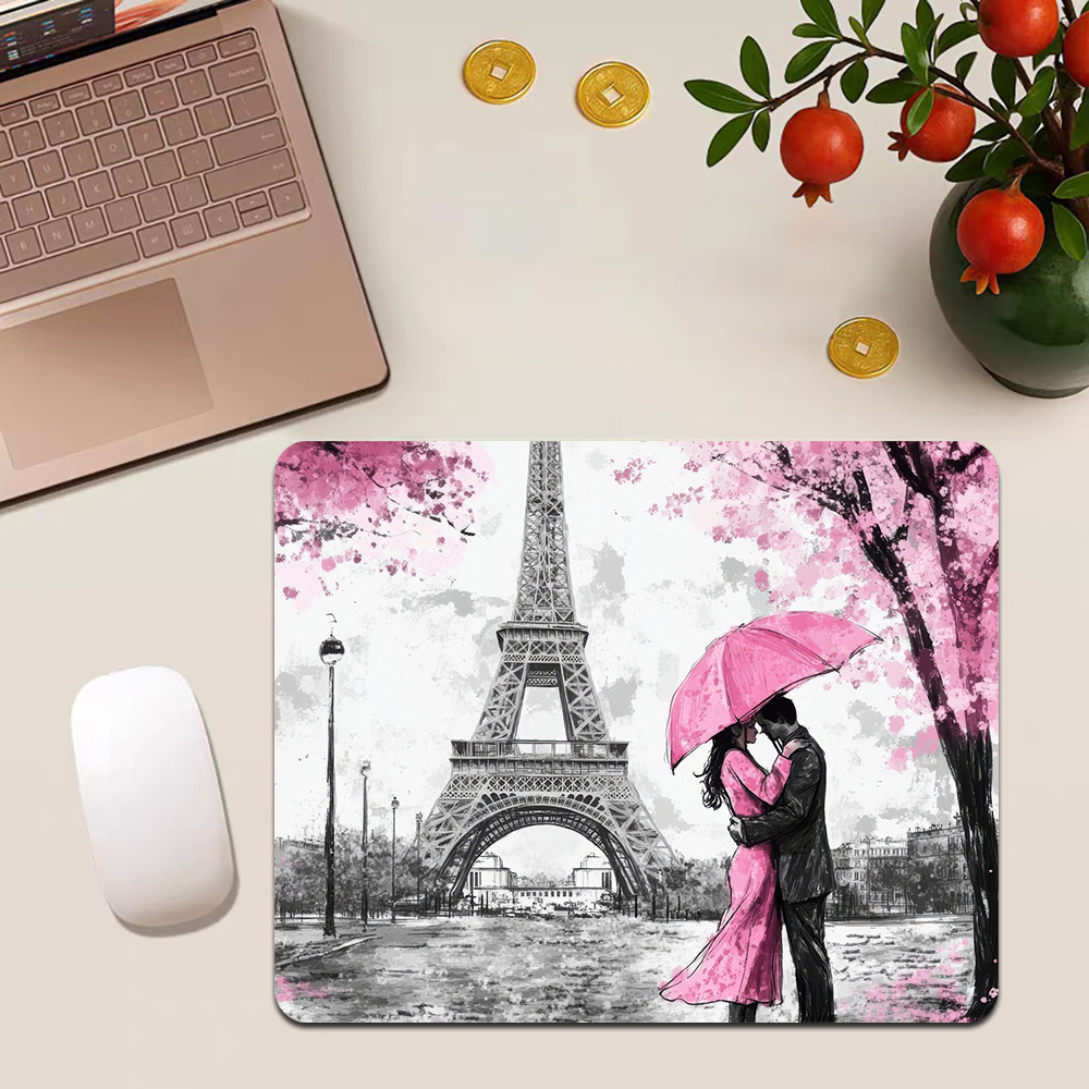 Pink Paris Umbrella Couple Des - Pc Gaming Umbrella recension och pris