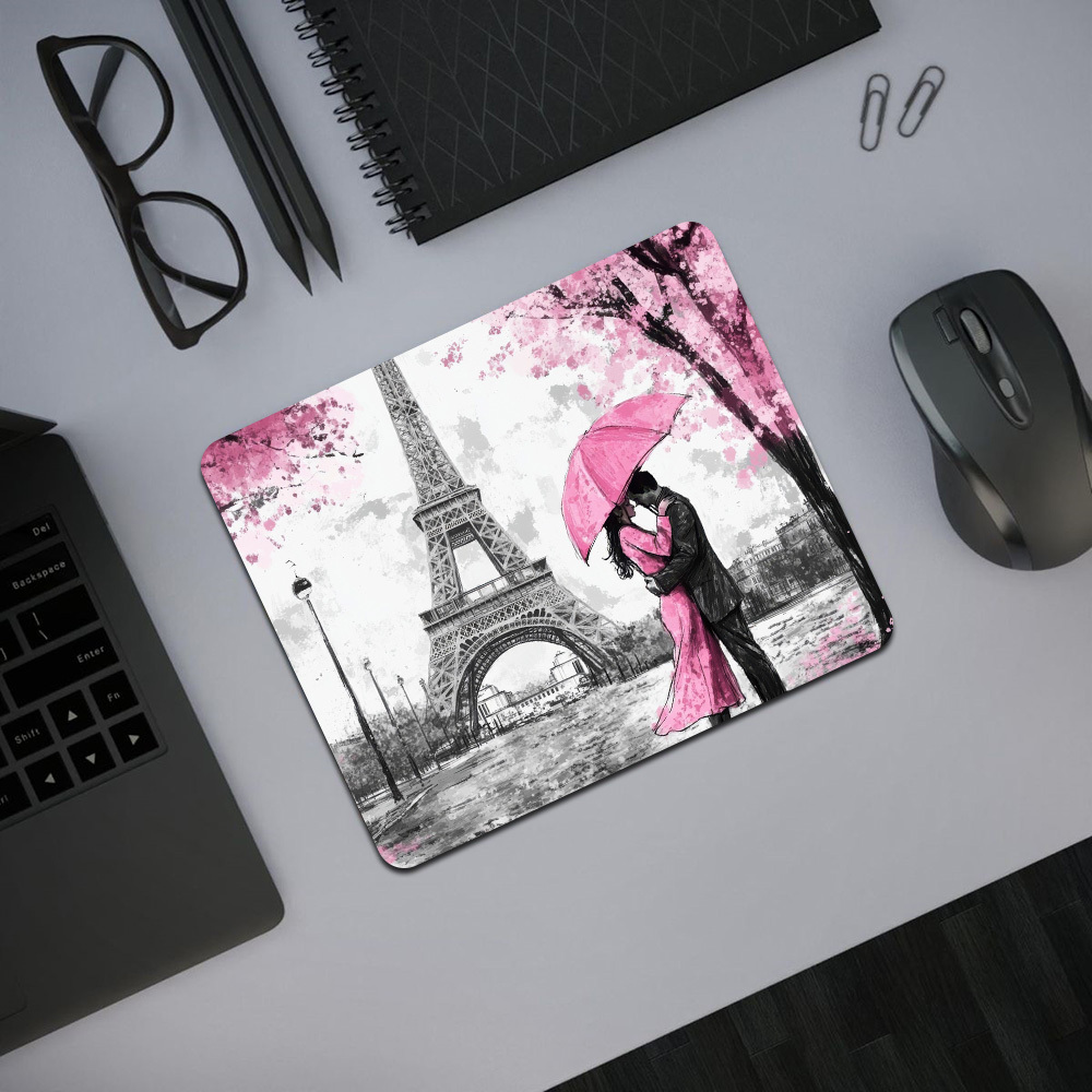 Pink Paris Umbrella Couple Des - Pc Gaming Umbrella recension och pris