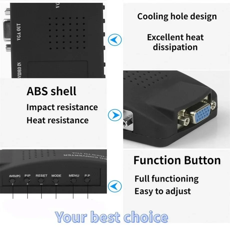 PzzPss BNC S-Video VGA to VGA  - Pc Gaming Vr recension och pris
