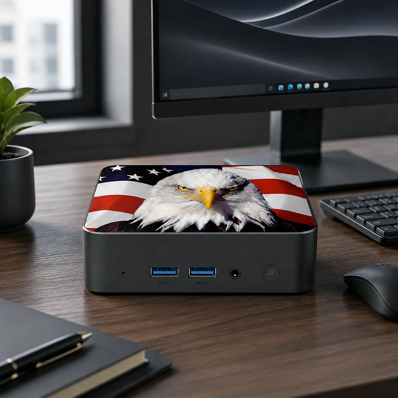 Slim Canada Flag Mini Desktop  - Pc Gaming Usa recension och pris