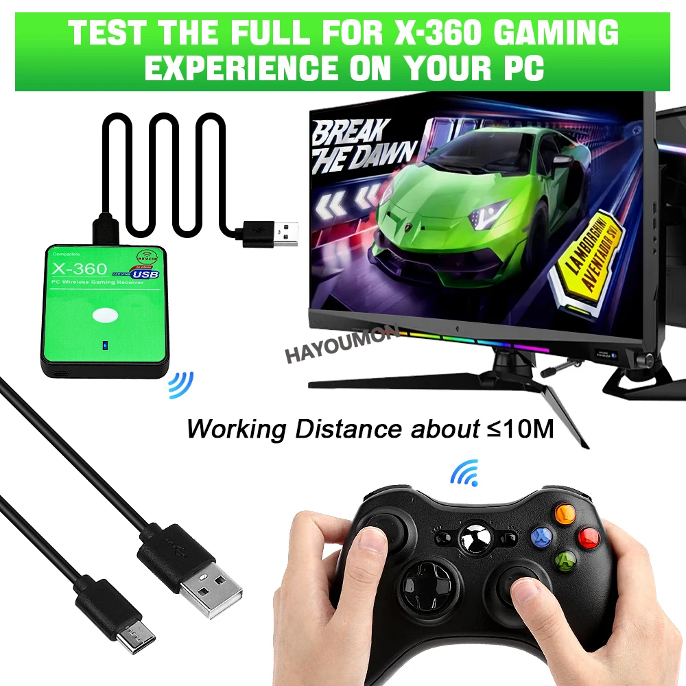 Wireless Gaming Receiver USB C - Pc Gaming Xbox Controller recension och pris