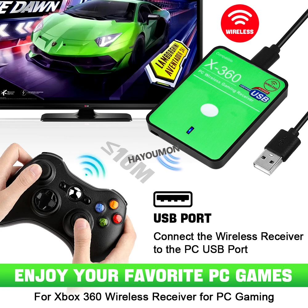 New Wireless Gaming Receiver f - Pc Gaming Xbox Controller recension och pris