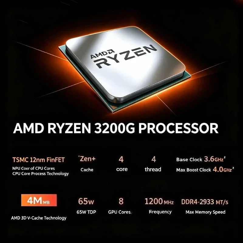 AMD Ryzen 3 3200G AM4 Entry Ga - Pc Gaming Cost recension och pris