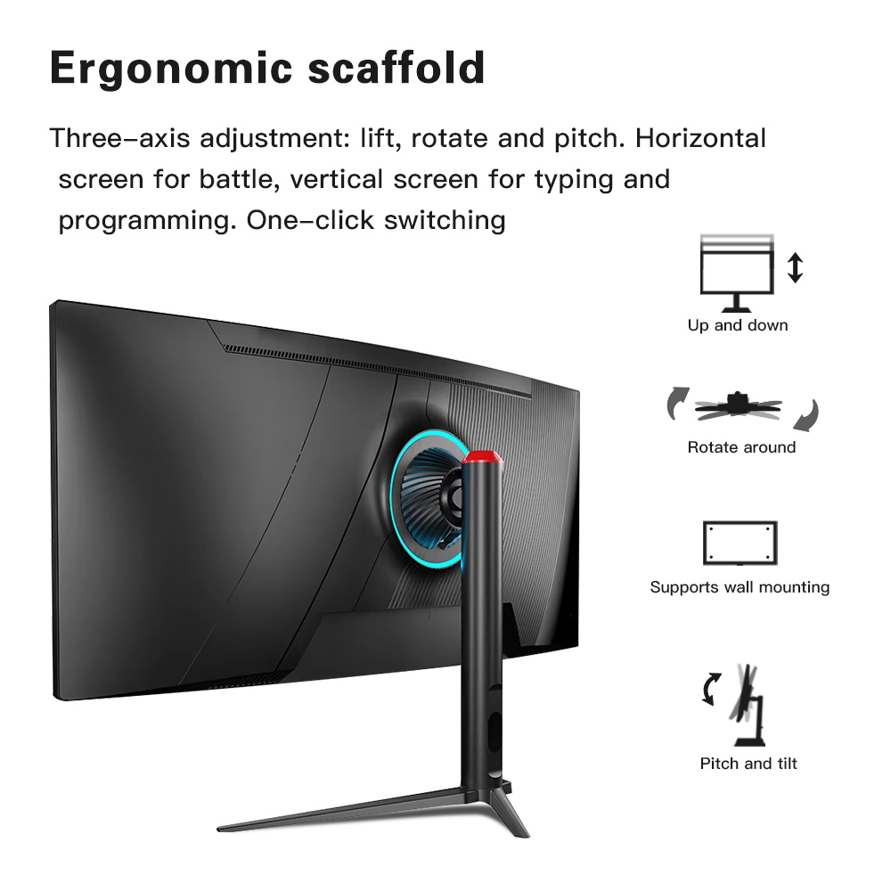 Factory Wholesale 34 Inch Curv - Pc Gaming Cost recension och pris