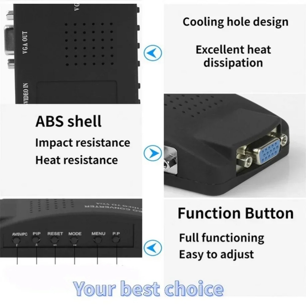 PzzPss BNC S-Video VGA to VGA  - Pc Gaming Vr recension och pris