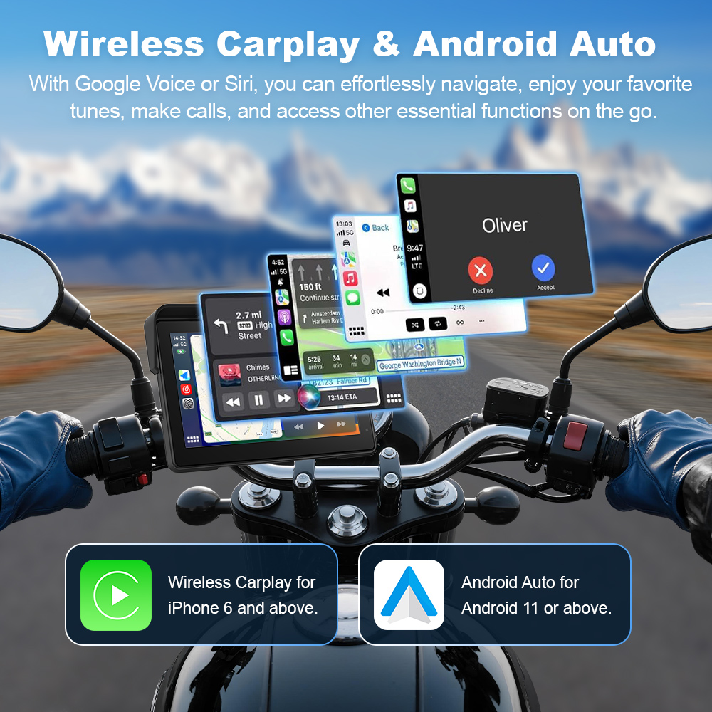 BEPOCAM 5/7'' Carplay Motorcyc - Pc Gaming Vr recension och pris