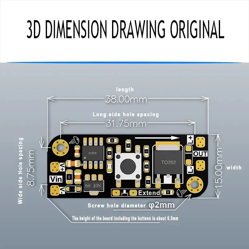 Micro Button Dimming Board Key - Mechanical Keyboard recension och pris