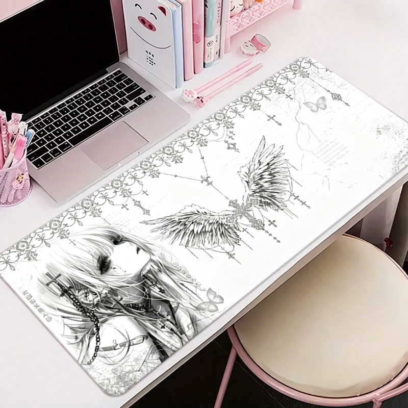 Leather Mousepad Black White A - Pc Gaming Anime recension och pris