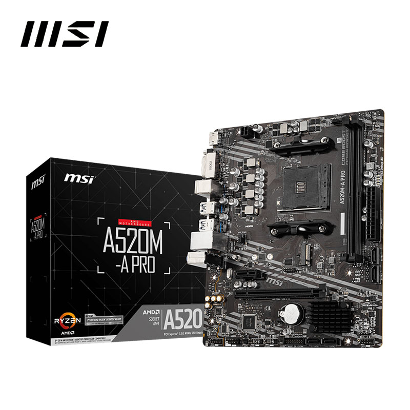 MSI A520M A PRO + AMD Ryzen 3  - Pc Gaming Xeon recension och pris