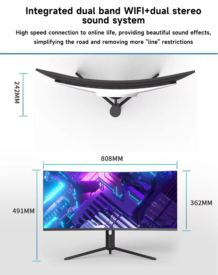 34 Inch 4K Curved Screen Deskt - Pc Gaming Core I5 recension och pris
